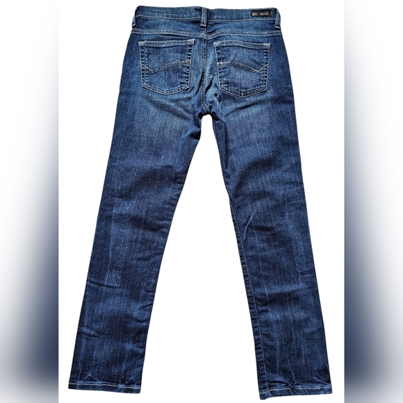 BKE Reserve Addison Skinny Ankle Cropped Jeans with Natural Fading, Like New - Picture 2 of 12